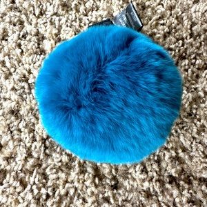 Fur Ball Keychain - Blue